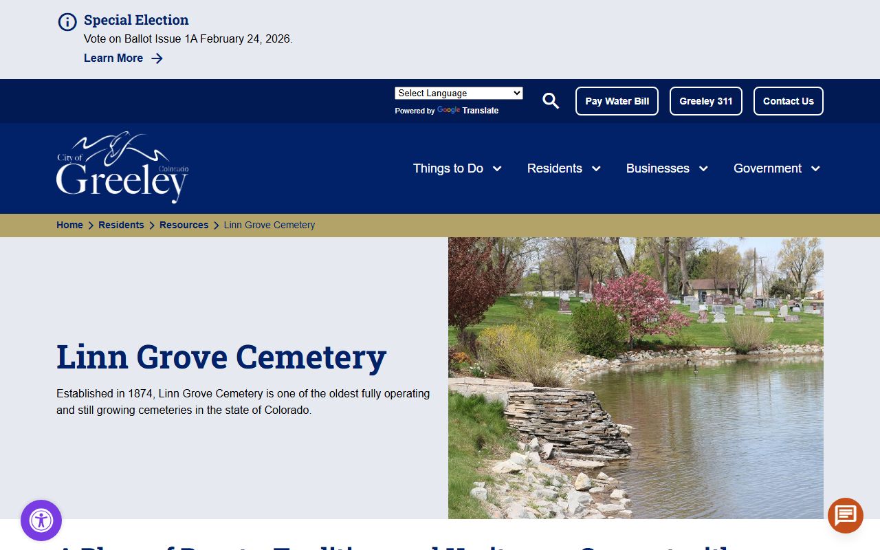 Weld County Linn Grove Cemetery